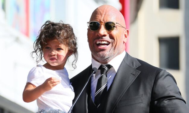 Dwayne Johnson’s daughters are giving him a makeover