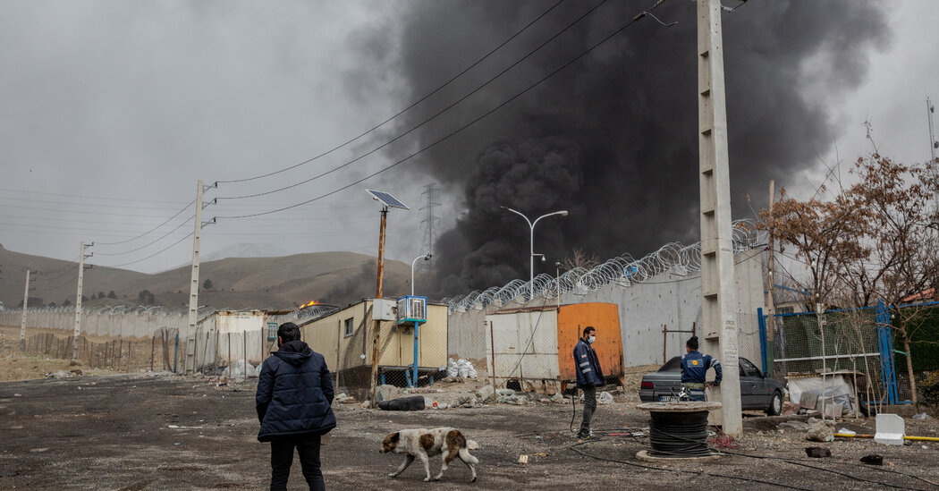 Black rain and health fears after attacks on Iranian fuel depots