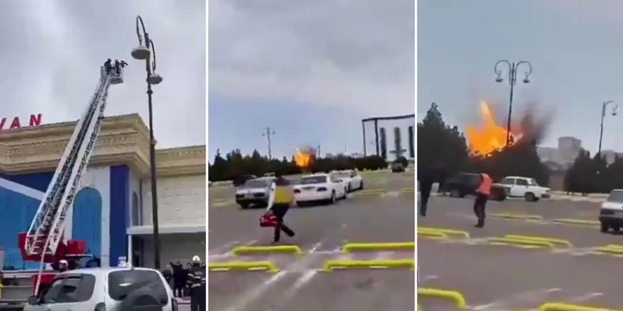 Azerbaijan threatens response after Iranian drones hit airport and near school