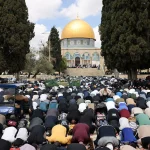 Over 100,000 Muslim worshipers in Al-Aqsa during the first Friday prayer after the reopening of the holy sites in Jerusalem